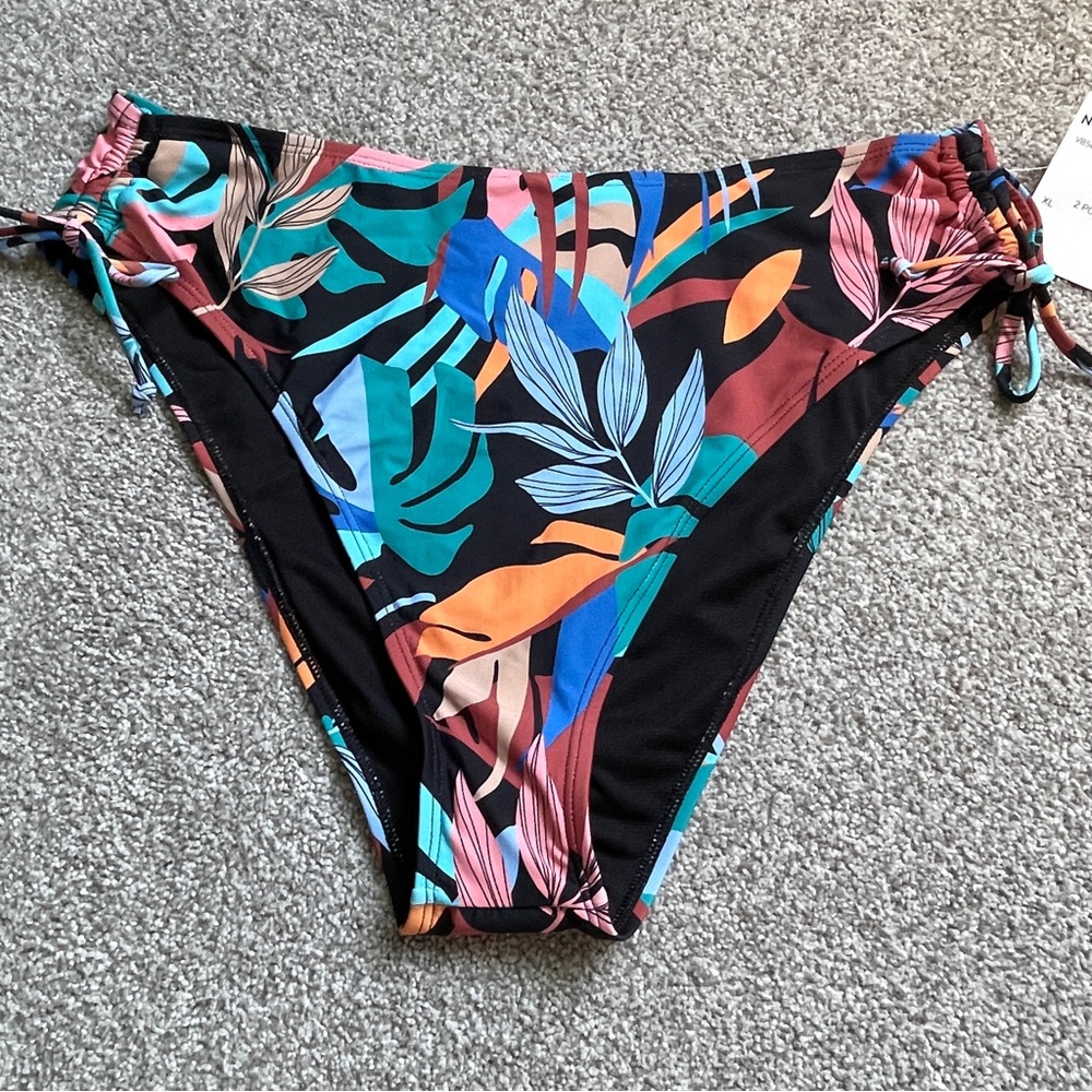 VYB swim bikini bottoms Tropical Black XL